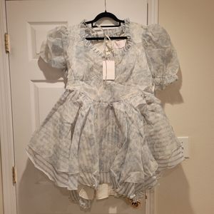 SELKIE PORTRAIT OF A LADY DRESS IN AUSTEN PRINT NWT